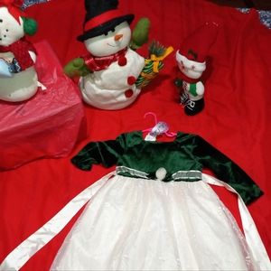 Sz 5 lil girls Christmas dress